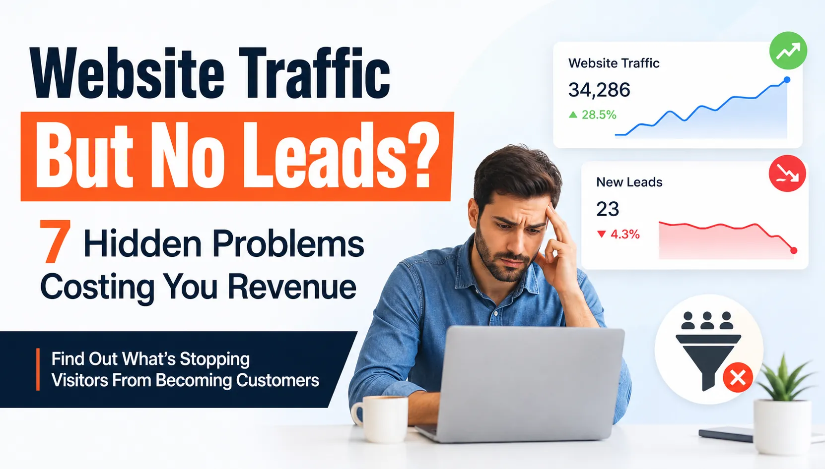 Why Businesses Get Traffic But No Leads: 7 Hidden Website Problems Costing Revenue - SEO insights UAE by MISSINGRANK