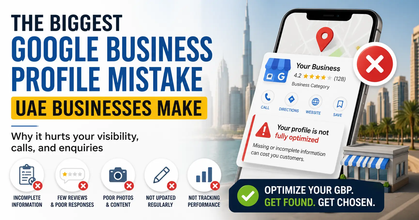 The Biggest Google Business Profile Mistake UAE Businesses Make - SEO insights UAE by MISSINGRANK